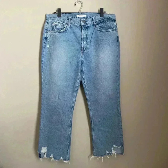 GRLFRND Tatum Straight Leg Crop Jeans Size 31 - Picture 4 of 8